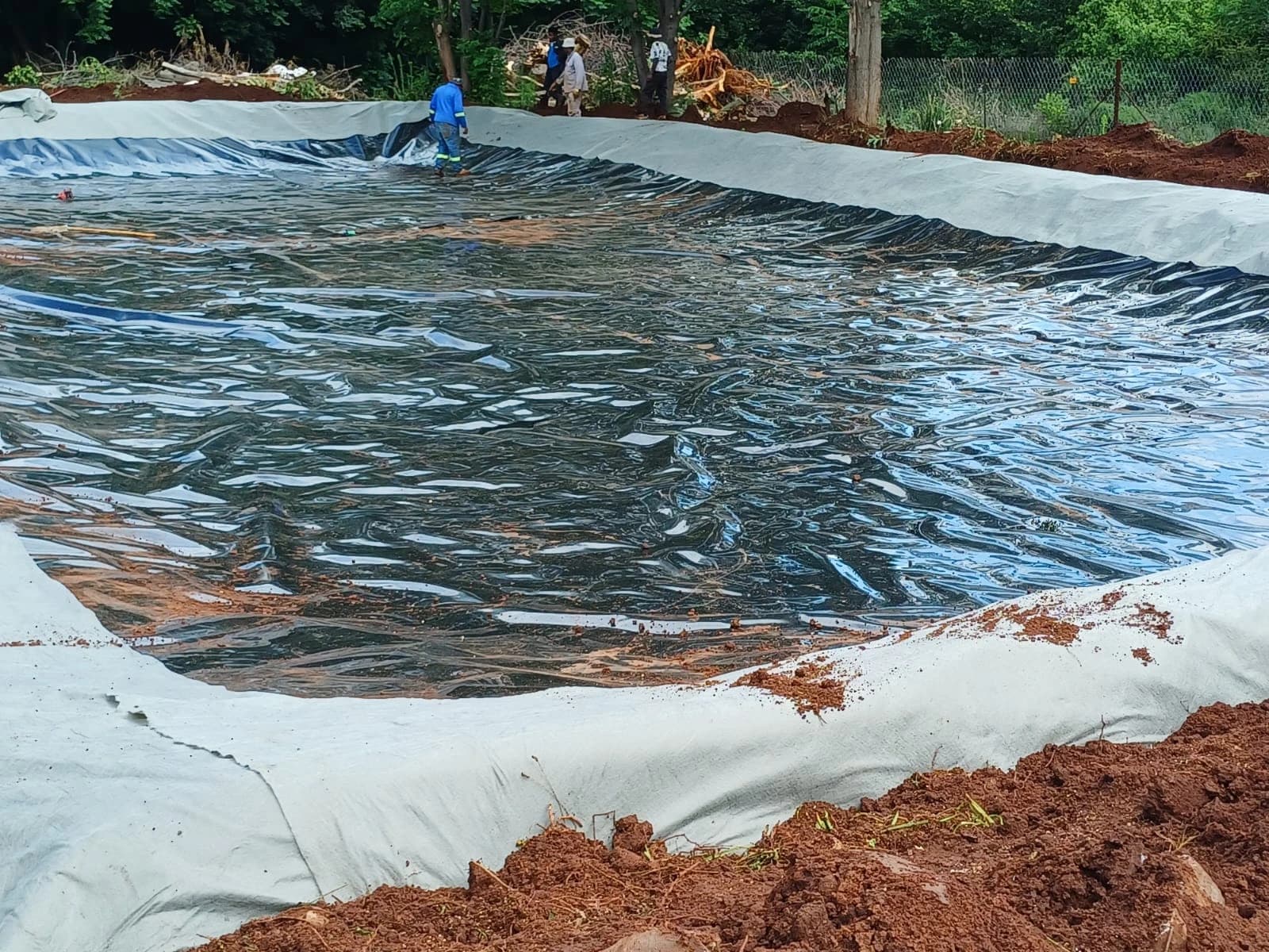 Reservoir lining project for water storage protection by Damtech