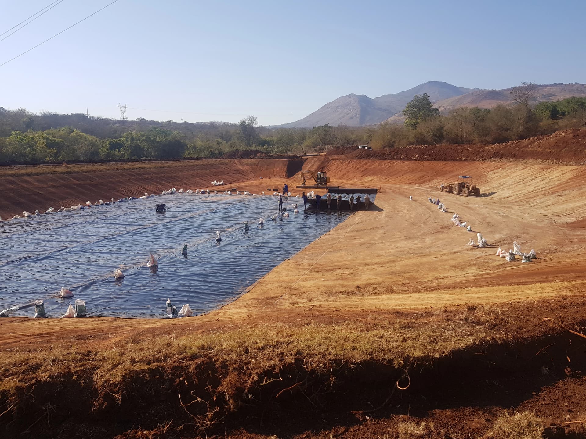 HDPE dam lining and water storage project by Damtech